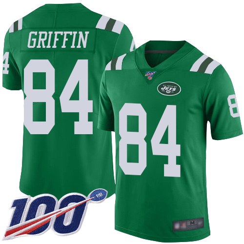New York Jets Limited Green Youth Ryan Griffin Jersey NFL Football 84 100th Season Rush Vapor Untouchable